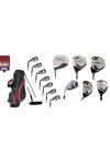 MEN'S LEFT or RIGHT HAND MAGNUM XS X-TOUR EDITION 13 CLUB GOLF SET w460 DRIVER +3 & 5 WOOD  #3 & 4 HYBRIDS + 5-9 IRONS + PW & SW+PUTTER: OPTION TO INCLUDE STAND BAG